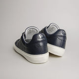 The Tumbled Leather - Navy Blue