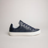 The Tumbled Leather - Navy Blue