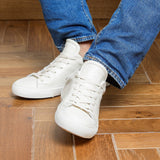 Tumbled Leather - Bianco