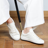 The Tumbled Leather - White